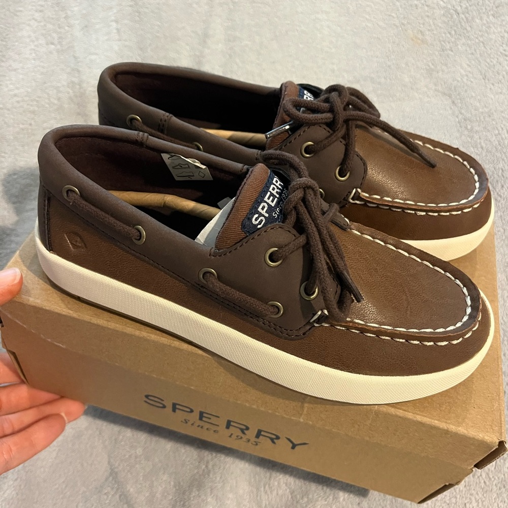 Sperry Top Sider Cruise Boat Boys Boat Shoes Size 1 New In Box